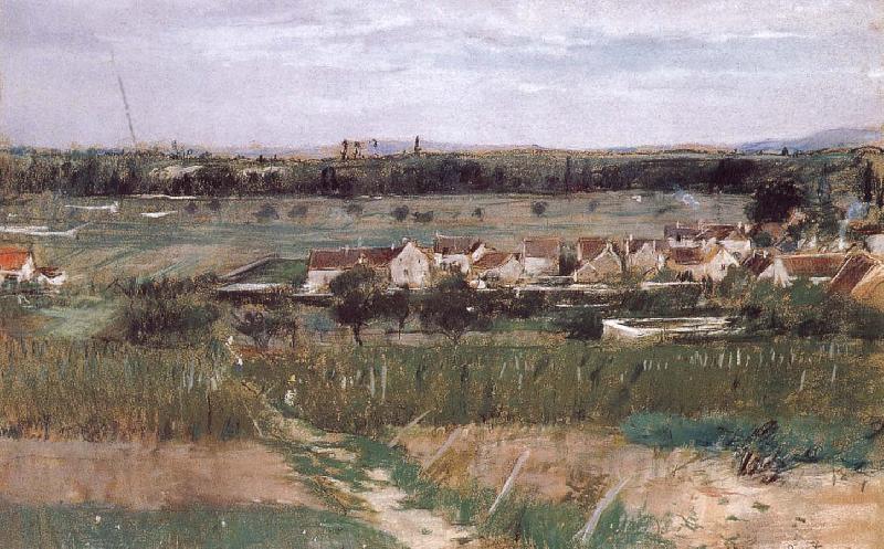 Berthe Morisot Village oil painting image